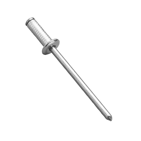 3.2mm X 10mm BLIND RIVET Aluminium GROOVED (6.0mm MAX GRIP RANGE) 